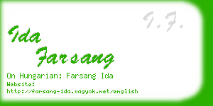 ida farsang business card